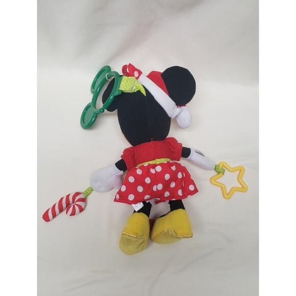 Disney Baby Minnie Mouse On The Go Activity Teething Toy Santa Hat & Candy Cane - Picture 9 of 12